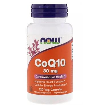 Добавка NOW CoQ10 30 мг 120 овоч фото №1