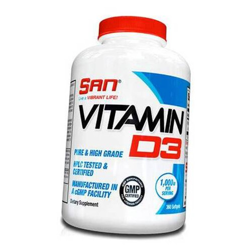 Вітамін Д3 San Vitamin D3 1000 360 гелкапс (36091008) фото №1