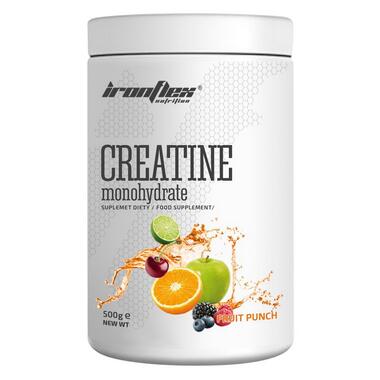 Креатин IronFlex Creatine monohydrate 500 g berry fruit blast фото №1