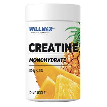 Креатин моногідрат Willmax Creatine Monohydrate 500 г ананас фото №1