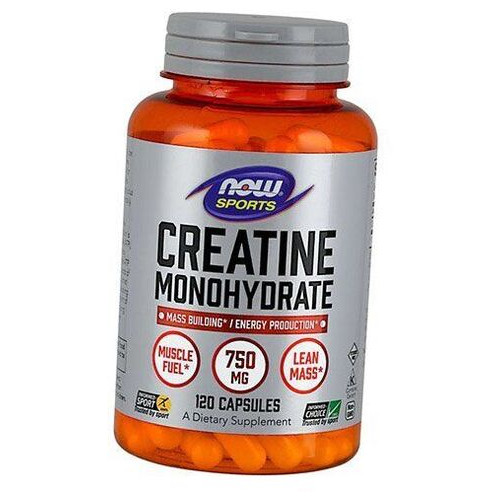 Креатин моногідрат для набору маси та енергії Now Foods Creatine Monohydrate 750 120вегкапс (31128003) фото №1