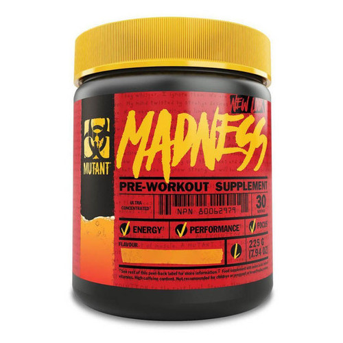 Предтренувальні матеріали Mutant Madness 225 грам персик-манго (CN3545-4) фото №1