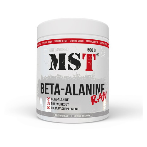 Предтренировочники MST Nutrition Beta-Alanine RAW 500 грамм (CN5225) фото №1
