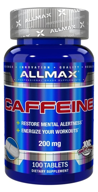 Передтренувальний комплекс AllMax Nutrition Caffeine 100 таблеток (4384301109) фото №1