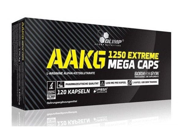 Перед тренуванням Olimp AAKG 1250 Extreme Mega Caps 120 капсул фото №1