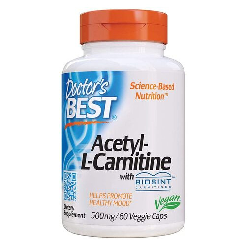 Жиросжигатель Doctor’s Best Acetyl-L-Carnitine 60 капсул (4384302745) фото №1