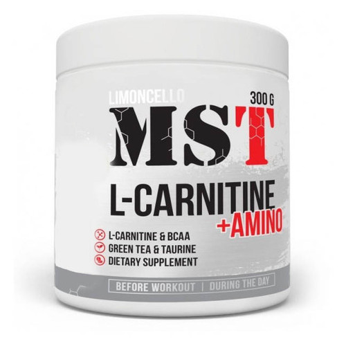 Карнітин MST Nutrition L-Carnitine Amino 300 г лимон лайм фото №1