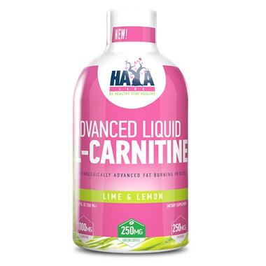 Жироспалювач Haya Labs Advanced Liquid L-Carnitine 1000 mg 500 мл лимон-лайм фото №1