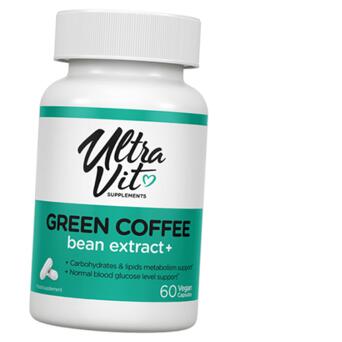 Жироспалювач VP laboratory Ultravit Green Coffee Bean Extract 60вег капсул (02099011) фото №1