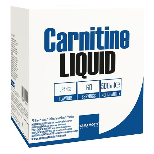 L-карнитин Yamamoto Nutrition Carnitine LIQUID - 20 x 25ml Cola Lime 100-20-3417576-20 фото №1