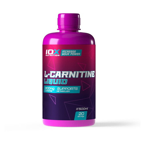 Жироспалювачі 10X Nutrition L-Carnitine Liquid 500 мл апельсин фото №1