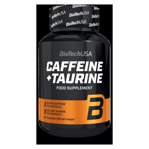 Кофеїн BioTech Caffeine & Taurine 60 капс фото №1