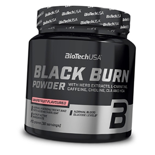 Жироспалювач BioTech (USA) Black Burn Powder 210г Грейпфрут (02084032) фото №1