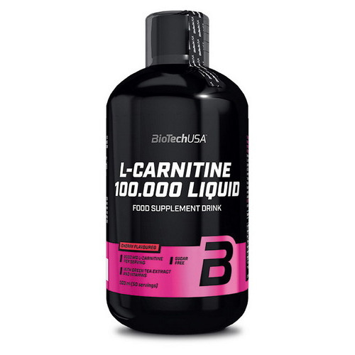 L-карнітин Biotech L-carnitine 100.000 liquid 500 мл вишня фото №1