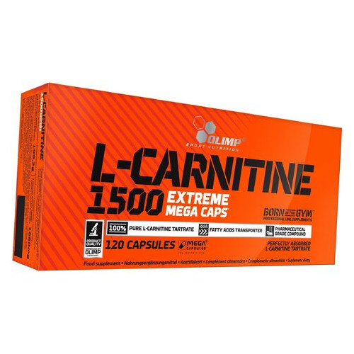 Жироспалювач Olimp Nutrition L-Carnitine 1500 forte 120 капсул (02283006) фото №1