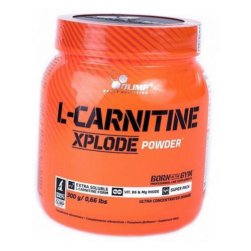 Жироспалювач Olimp Nutrition L-Carnitine Xplode 300г Апельсин (02283017) фото №1