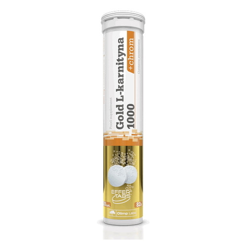 Карнітин Olimp nutrition Gold L-Carnitine 1000 chrom 20 шипучих таблеток лимон лайм фото №1