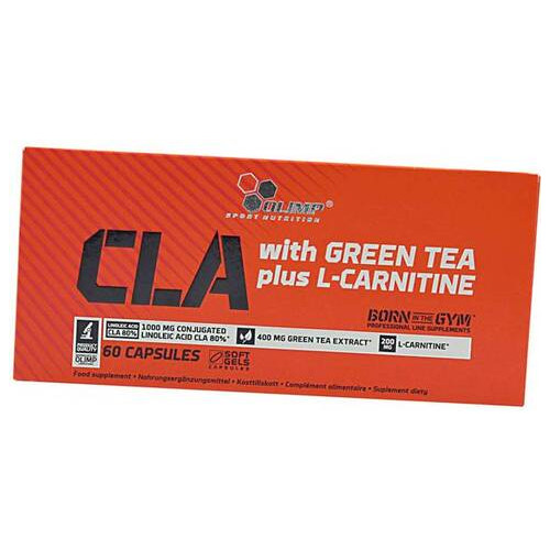 Жироспалюючий комплекс Olimp Nutrition CLA with Green Tea plus L-Carnitine Sport Edition 60гелкапс (02283023) фото №1