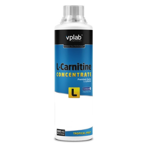 Карнітин VPLab L-Carnitine Concentrate 60 000 500 мл Тропічний фрукт фото №1