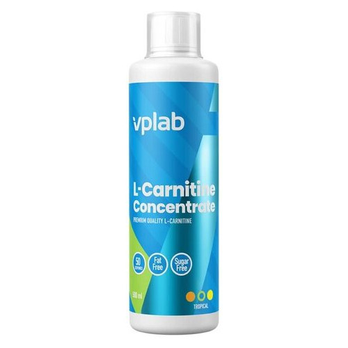 Жиросжигатель VPLab L-Carnitine Concentrat 500 мл Тропический фрукт (4384303101) фото №1