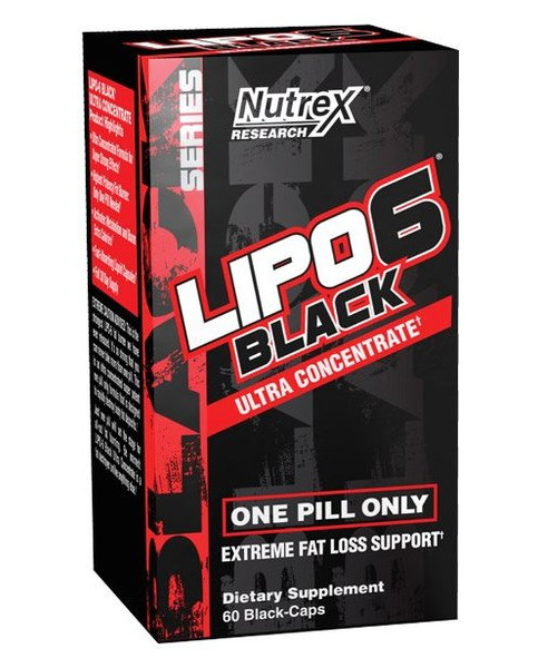 Жироспалювач Nutrex Research Lipo-6 Black Ultra Concentrate 60 капсул фото №1