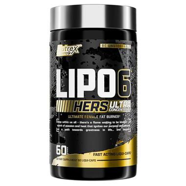 Жироспалювач Nutrex Research Lipo-6 Hers Ultra Concentrate 60 капсул  фото №1