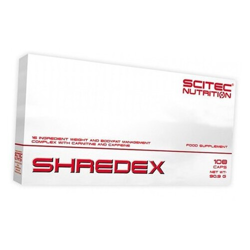 Жироспалювач Scitec Nutrition Shredex 108 капсул (02087020) фото №2