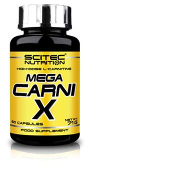 Карнітин Scitec Nutrition Mega Carni X 60 капсул фото №1