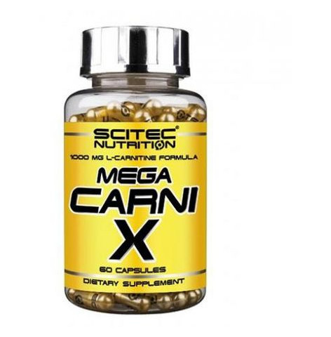 Сжигатель жира Scitec Nutrition Mega Carni-X 60 капсул (2140) фото №1