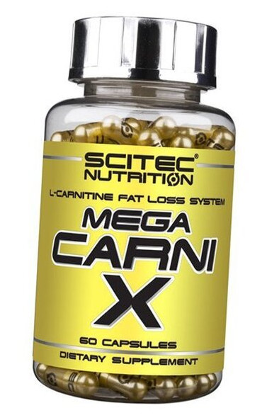 Сжигатель жира Scitec Nutrition Mega Carni-X 60 капсул (2140) фото №2