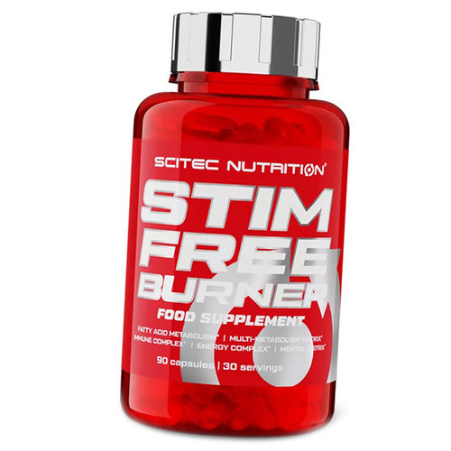 Комплексний жироспалювач Scitec Nutrition Stim Free Burner 90капс (02087030) фото №1