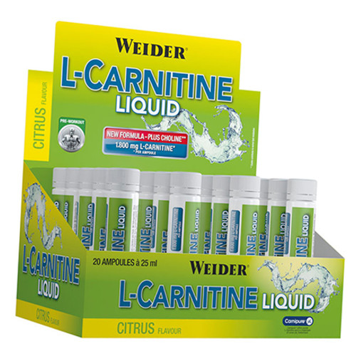 Жироспалювач Weider L-Carnitine Liquid 1800 25мл Цитрус (02089005) фото №1