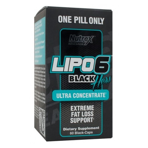 Жиросжигатель Nutrex Lipo-6 Black Hers Ultra Concentrate 60 капсул (4384301075) фото №2