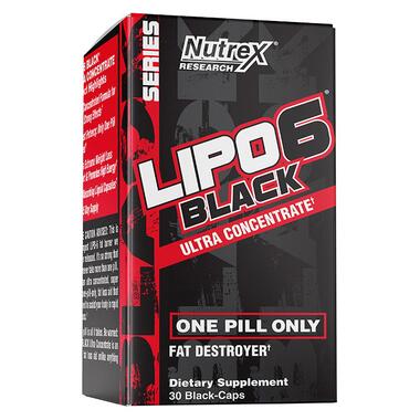 Жироспалювач Nutrex Lipo 6 black Ultra Concentrate 30 black-caps фото №1