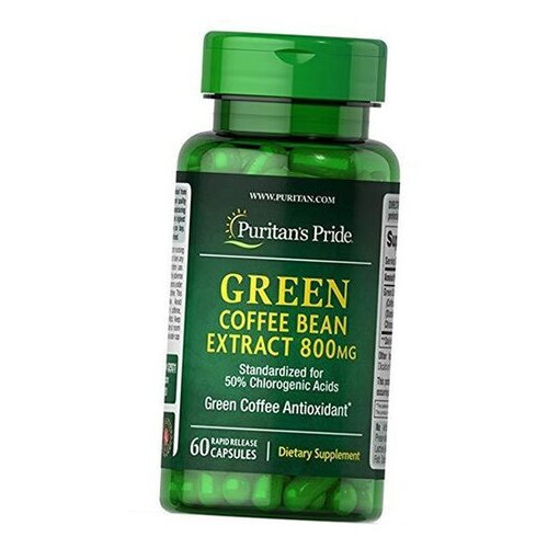 Жироспалювач Puritan's Pride Green Coffee Bean extract 60 капсул (02367005) фото №2