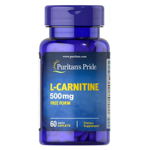Карнітини Puritan's Pride L-Carnitine 500 mg 60 капсул фото №1