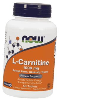 Жироспалювач Now Foods L-Carnitine 1000 50 таблеток (02128004) фото №2
