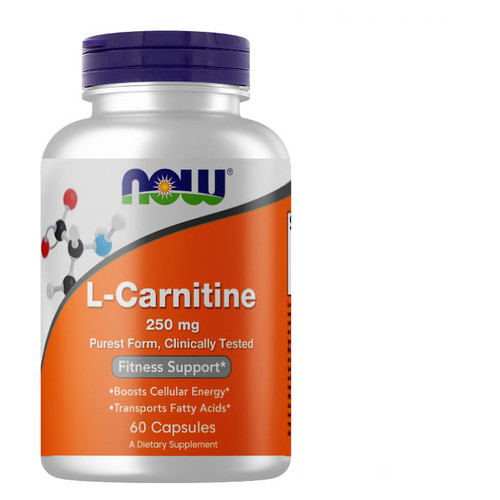 Карнітин NOW Foods L-Carnitine 250 mg 60 капсул (CN4401) фото №1