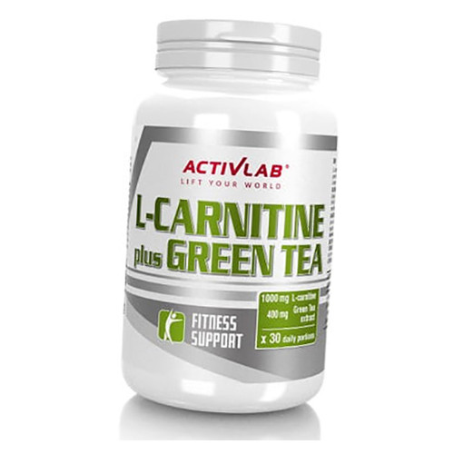Жироспалювач Activlab L-Carnitine Plus Green Tea 60 капсул (02108008) фото №1