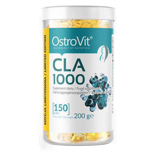 Жироспалювач OstroVit CLA 1000 Limited Edition 150 капсул фото №2