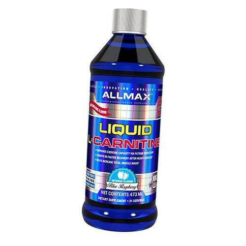 Жироспалювач Allmax Nutrition Liquid L-Carnitine 473мл Синя малина (02134014) фото №1
