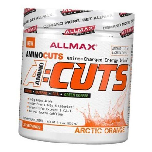 Жироспалювачі Allmax Nutrition Aminocuts 252г Апельсин (02134013) фото №1