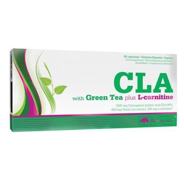 Жироспалювач OLIMP CLA with Green Tea plus L-Carnitine Sport Edition 60 caps фото №1