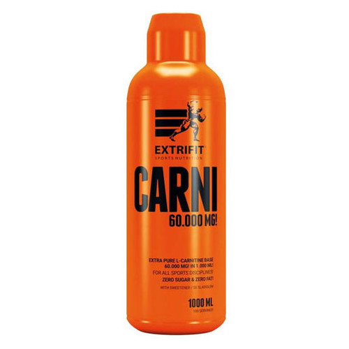 Жироспалювач Extrifit Carni Liquid 60000 mg 1000 мл Малина фото №1