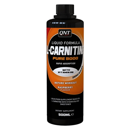 Карнітин QNT L-Carnitine Liquid 500 мл малина фото №1