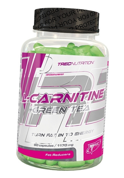 Жироспалювач Trec Nutrition L-Carnitine Green Tea 90капс (02101009) фото №2