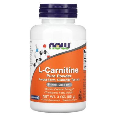 Добавка NOW L-Carnitine Powder Pure 85 грам фото №1