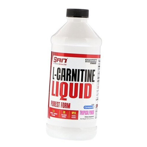 Жиросжигатель SAN L-Carnitine Liquid 474мл Тропический пунш (02091004) фото №2