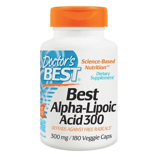 Спеціальний продукт Doctor's Best Alpha-Lipoic Acid 300 мг 180 капсул (4384301911) фото №1