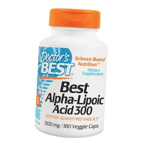 Спеціальний продукт Doctor's Best Alpha-Lipoic Acid 300 мг 180 капсул (4384301911) фото №2